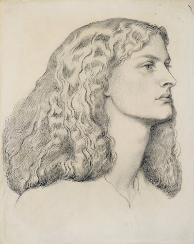 Portret van Annie Miller, ca. 1860 door Dante Gabriel Charles Rossetti